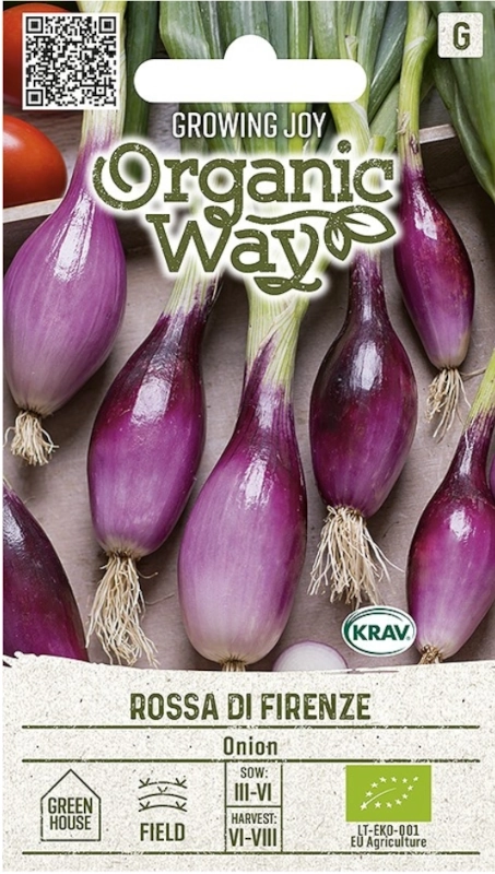 Cebula Rossa di Firenze bardzo smaczna odmiana nasiona ekologiczne 1,5 g Organic Way sklep rajogrodnika